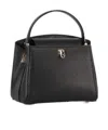 Valextra Brera Micro Leather Handbag In Black
