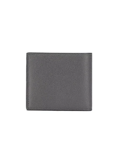Valextra Smooth Square Wallet In Black