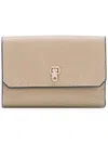 Valextra Snap Wallet In Neutrals
