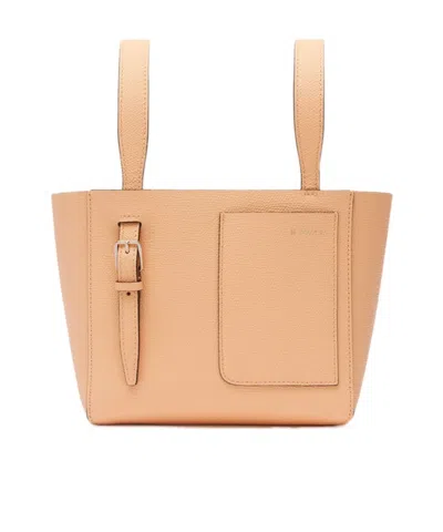 Valextra Soft Bucket Micro Bag In Brown