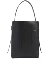 Valextra Medium Soft Grained Leather Tote Bag In Black