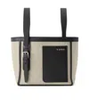Valextra Soft Canvas Bucket Micro Bag
