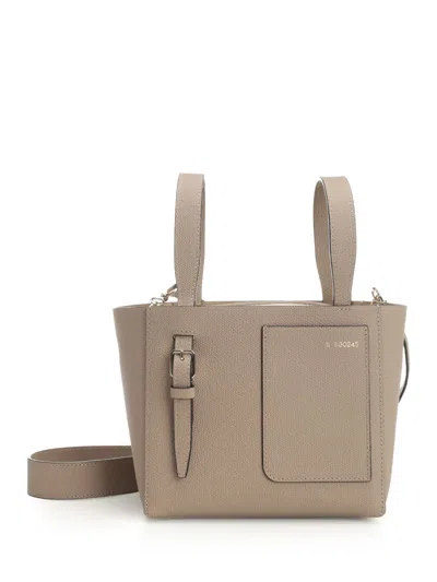 Valextra Soft Micro Handbags Beige