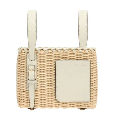 Valextra Soft Wicker Bucket Micro Bag