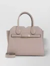 Valextra Structured Sahara Leather Shoulder Bag In Gray