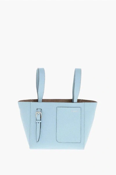 Valextra Textured Leather Soft Micro Hand Bag