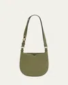 Valextra The Hobo Weekend Small Saddle Bag In Mbc Beige Cashmere