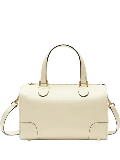 Valextra Top-handle Cross Body Bag In Neutral