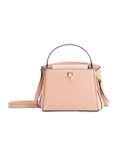 Valextra Top Handle Shoulder Bag In Nude