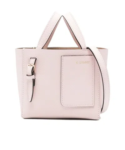 VALEXTRA TOP HANDLE SHOULDER BAG