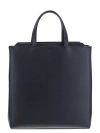 Valextra Men's V-line Calfksin Tote Bag In Black