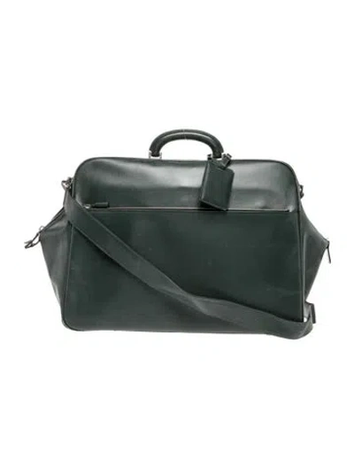 Pre-owned Valextra Travel Bag In Green