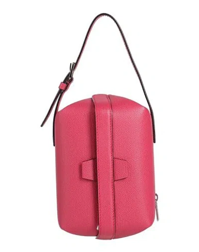 Valextra Tric Trac Woman Handbag Magenta Size - Calfskin