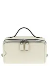 Valextra V-line Crossbody Bag In White
