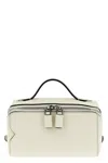 Valextra V-line Crossbody Bag In White