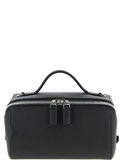 Valextra V-line Crossbody Bags Black