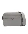 Valextra V-line Reporter Messenger Bag In Gray