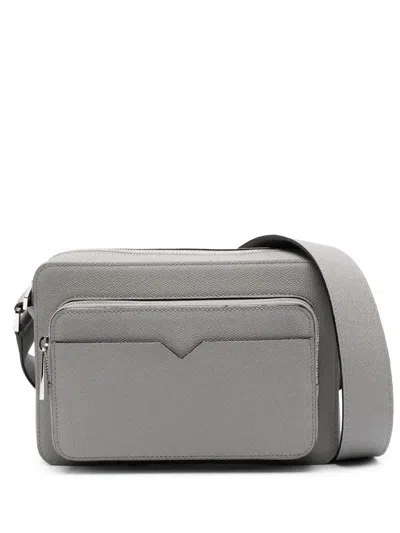 VALEXTRA V-LINE REPORTER MESSENGER BAG