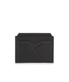 Valextra Leather Card Holder In Black