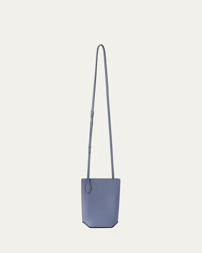 Valextra Vivi Leather Crossbody Phone Bag