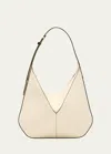 Valextra Vivi Small Calfskin Hobo Bag In Ww Pergamena