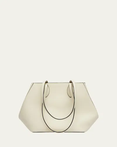 Valextra Vivi Small Leather Tote Bag