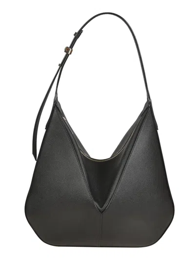 VALEXTRA VIVI TEXTURED HOBO BAG
