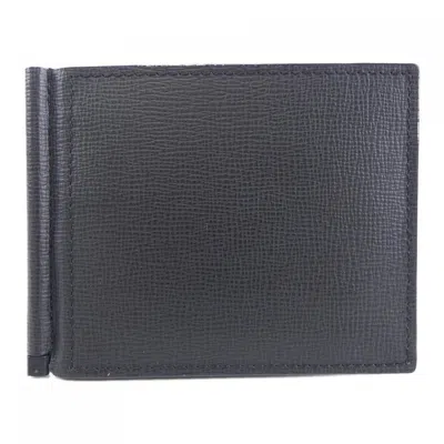 Pre-owned Valextra Wallet (bi-fold) () In Black