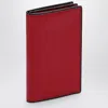 Valextra Wave-line Cardholder In Red Leather In Red