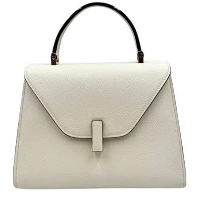Pre-owned Valextra White Leather Handbag Shoulder Bag ()