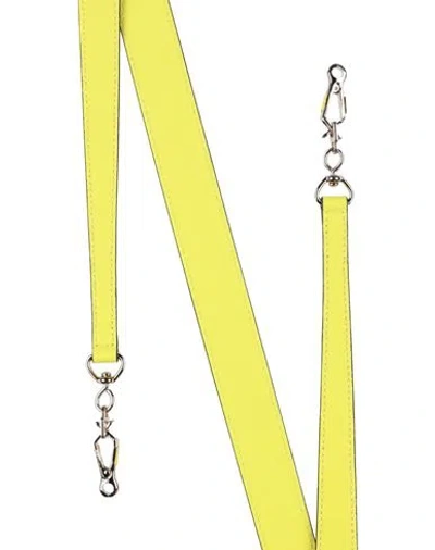 Valextra Woman Bag Strap Pastel Yellow Size - Calfskin