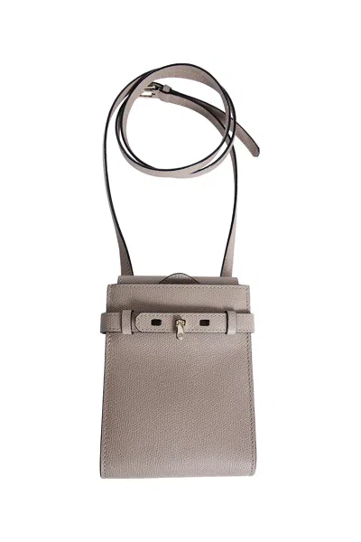 Valextra Woman Beige Crossbody Bags In Sand