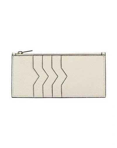 Valextra Woman Cardholder Grey Size - Calfskin