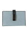 Valextra Woman Cardholder Pastel Blue Size - Calfskin