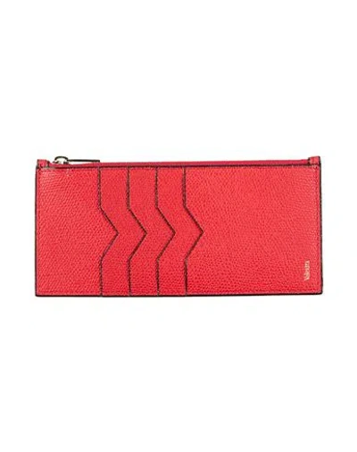 Valextra Woman Cardholder Red Size - Calfskin
