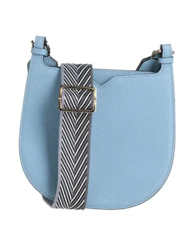 Valextra Woman Cross-body Bag Azure Size - Leather In Blue