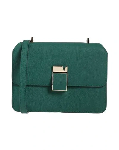 Valextra Woman Cross-body Bag Emerald Green Size - Calfskin