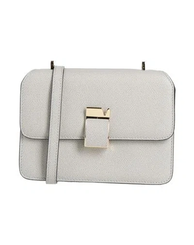 Valextra Woman Cross-body Bag Grey Size - Calfskin In Gray