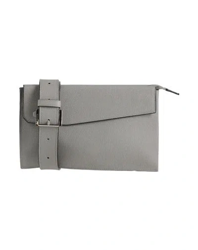 Valextra Woman Cross-body Bag Grey Size - Leather