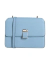 Valextra Woman Cross-body Bag Light Blue Size - Leather