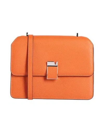 Valextra Woman Cross-body Bag Mandarin Size - Calfskin In Orange