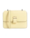 Valextra Woman Cross-body Bag Pastel Yellow Size - Calfskin