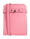 Valextra Woman Cross-body Bag Pink Size - Calfskin