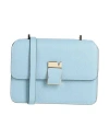 Valextra Woman Cross-body Bag Sky Blue Size - Calfskin