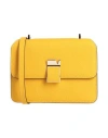 Valextra Woman Cross-body Bag Yellow Size - Leather In Yellow