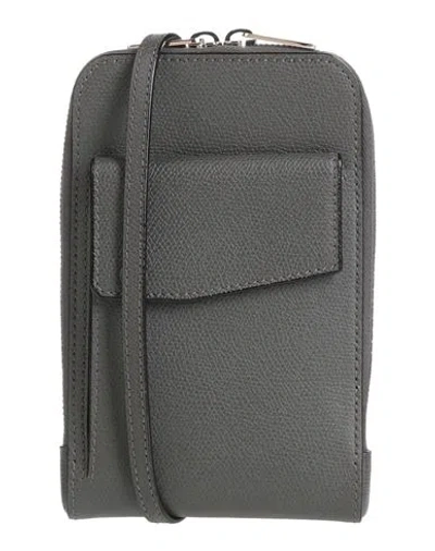 Valextra Woman Cross-body Bag Charcoal Size - Calfskin In Gray