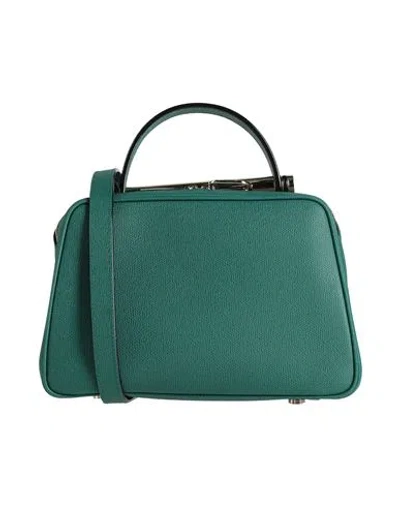 Valextra Woman Cross-body Bag Green Size - Calfskin