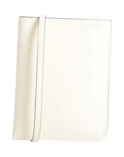 Valextra Woman Cross-body Bag Ivory Size - Calfskin