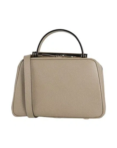 Valextra Woman Cross-body Bag Khaki Size - Calfskin