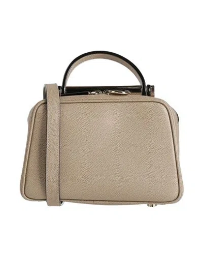 Valextra Woman Cross-body Bag Khaki Size - Calfskin In Beige